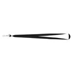 JH Polyester Lanyard With J-Hook - Black