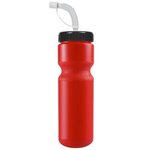 Journey 28 Oz. Bike Bottle w/ Straw Cap - Red