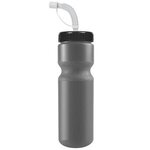 Journey 28 Oz. Bike Bottle w/ Straw Cap - Silver