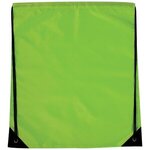 Jumbo Drawstring Backpack - Green-lime