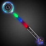 Jumbo Light Up Circle Wand with Prism Ball -  