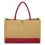 Jute Box Tote Bag -  