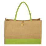 Jute Box Tote Bag -  