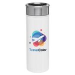 Kauai - 18oz. Double Wall Stainless Tumbler - Full Color - White