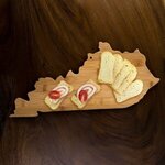 Kentucky State Shaped Bamboo Serving and Cutting Board -  