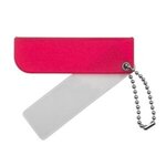 Key Tag Magnifier - Rubine Red