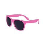 Kids Classic Solid Color Sunglasses - Neon Pink