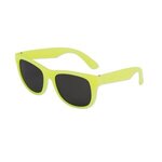 Kids Classic Solid Color Sunglasses - Neon Yellow