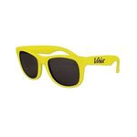 Kids Classic Solid Color Sunglasses - Neon Yellow