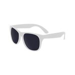 Kids Classic Solid Color Sunglasses - White