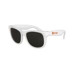 Kids Classic Solid Color Sunglasses - White