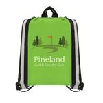 Klondike - 210D Polyester Drawstring Bag - Full Color - Green