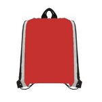 Klondike - 210D Polyester Drawstring Bag - Full Color - Red