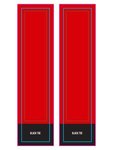 Knee High Tube Socks - Red