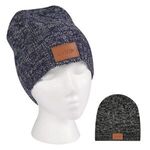 Buy Advertising Knit Beanie With Leather Tag
