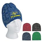 Buy Custom Printed Knit Heathered Beanie Cap