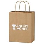 Kraft Paper Brown Shopping Bag - 8" x 10-1/4" - Natural