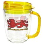 Lakeshore 12 oz Tritan™ Mug with Translucent Handle  Lid - Clear Yellow