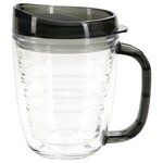 Lakeshore 12 oz. Tritan  Mug with Translucent Handle + Lid - Clear/ Charcoal