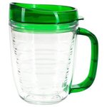 Lakeshore 12 oz. Tritan  Mug with Translucent Handle + Lid - Clear Green