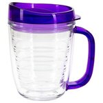 Lakeshore 12 oz. Tritan  Mug with Translucent Handle + Lid - Clear Purple