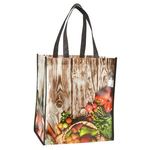 Laminated Grocery Tote - Black