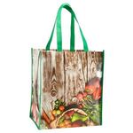 Laminated Grocery Tote - Green