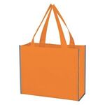 Laminated Reflective Non-Woven Shopper Bag - Orange