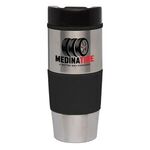 Lanai - 16oz. Stainless Tumbler - Full Color - Silver-black