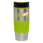 Lanai - 16oz. Stainless Tumbler - Full Color - Silver-lime Green-black