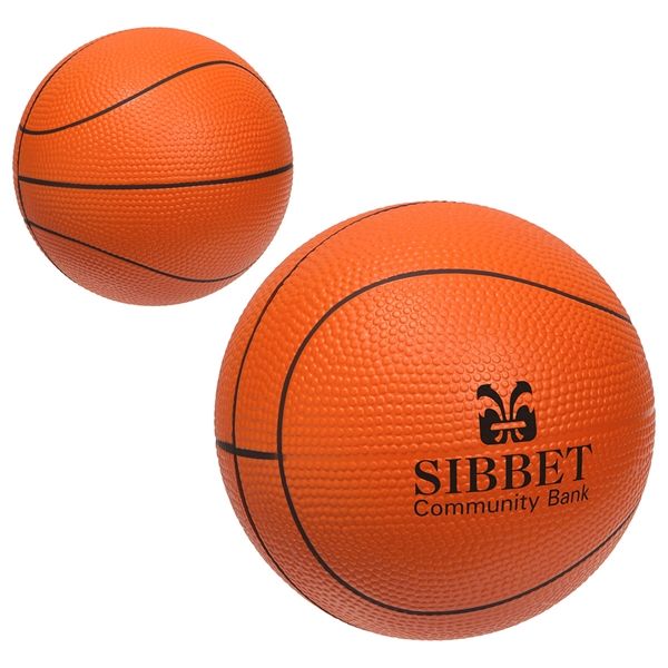 Main Product Image for Custom Large Basketball Stress Reliever