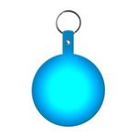 Large Circle Flexible Key Tag - Translucent Blue