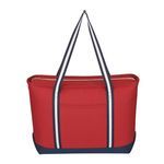 Large Cotton Canvas Admiral Tote Bag -  