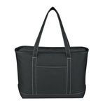 Large Cotton Canvas Yacht Tote Bag -  