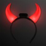 Large Devil Horns Light Up Headband -  