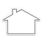 Large House Magnet - Blank