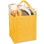 Large Non-Woven Grocery Tote - Gold