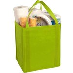 Large Non-Woven Grocery Tote - Lime