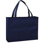 LARGE NON-WOVEN SHOPPING TOTE BAG - Navy