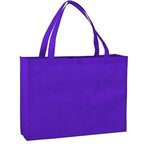 LARGE NON-WOVEN SHOPPING TOTE BAG - Purple