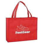 LARGE NON-WOVEN SHOPPING TOTE BAG - Red