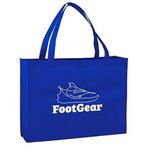 LARGE NON-WOVEN SHOPPING TOTE BAG - Royal Blue