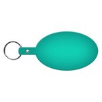 Large Oval Flexible Key Tag - Translucent Aqua