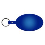 Large Oval Flexible Key Tag - Translucent Blue