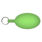 Large Oval Flexible Key Tag - Translucent Lime