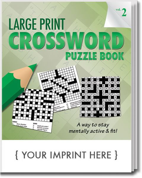 Main Product Image for Large Print Crossword Puzzle Book - Volume 2