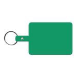Large Rectangle Flexible Key Tag - Green