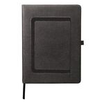 Large Roma Journal with Horizontal Phone Pocket - Black