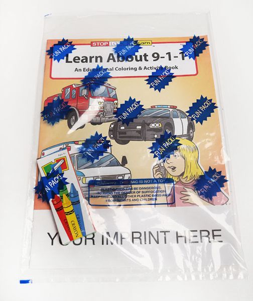 Main Product Image for Learn About 9-1-1 Coloring And Activity Book Fun Pack USA Made