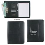 Buy Custom Printed Leather Look 8 1/2" x 11" Zippered Portfolio With